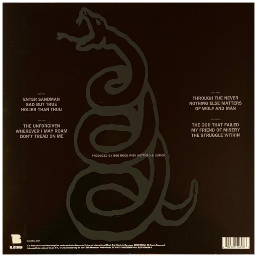 METALLICA  - METALLICA - THE BLACK ALBUM (2LP) | VINILO
