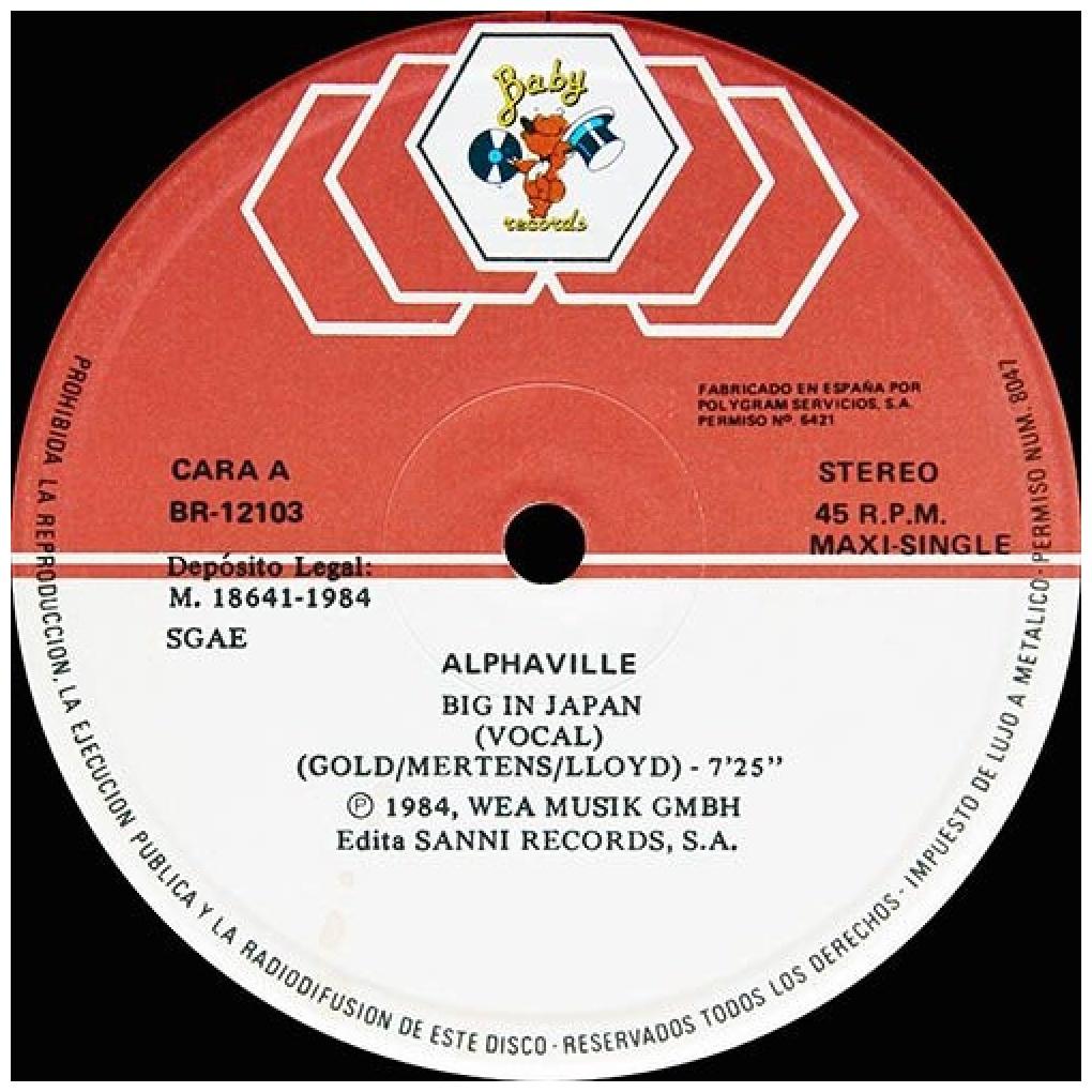 ALPHAVILLE - BIG IN JAPAN | 12'' MAXI SINGLE USADO