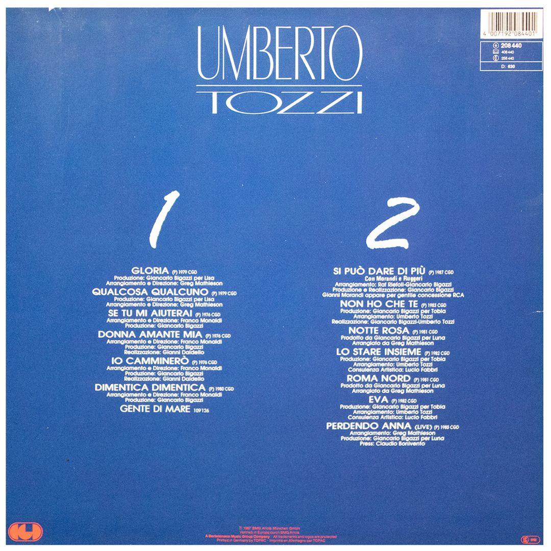 UMBERTO TOZZI - MINUTI DI UN ETERNITA | VINILO USADO