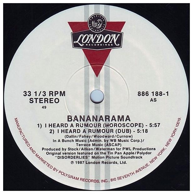 BANANARAMA - I HEARD A RUMOUR | 12" MAXI SINGLE USADO