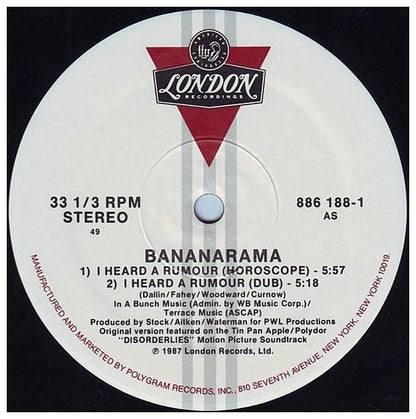 BANANARAMA - I HEARD A RUMOUR | 12" MAXI SINGLE USADO