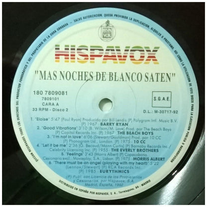 MAS NOCHES DE BLANCO SATÉN - LAS 24 MEJORES BALADAS DE SIEMPRE - VARIOS ARTISTAS (2LP) | VINILO USADO