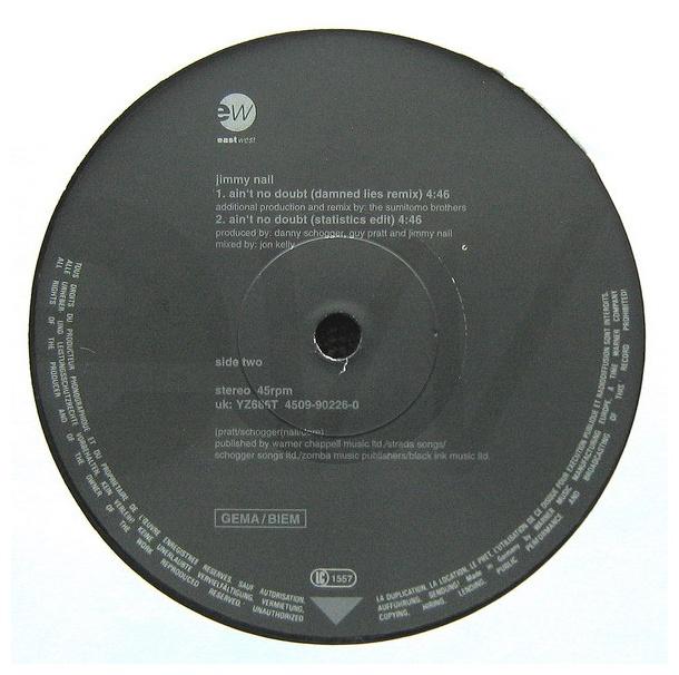 JIMMY NAIL - AIN T NO DOUBT | 12" MAXI SINGLE USADO