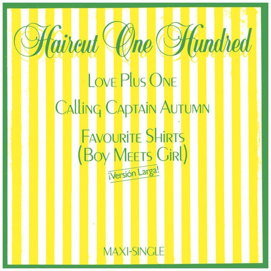 HAIRCUT ONE HUNDRED - LOVE PLUS ONE/FAVORITE SHIRTS | 12'' MAXI SINGLE USADO