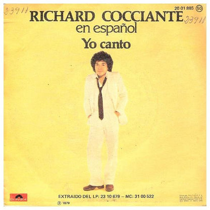 RICHARD COCCIANTE - YO CANTO (EN ESPANOL) | 7" SINGLE VINILO USADO