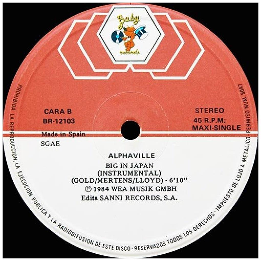 ALPHAVILLE - BIG IN JAPAN | 12'' MAXI SINGLE USADO