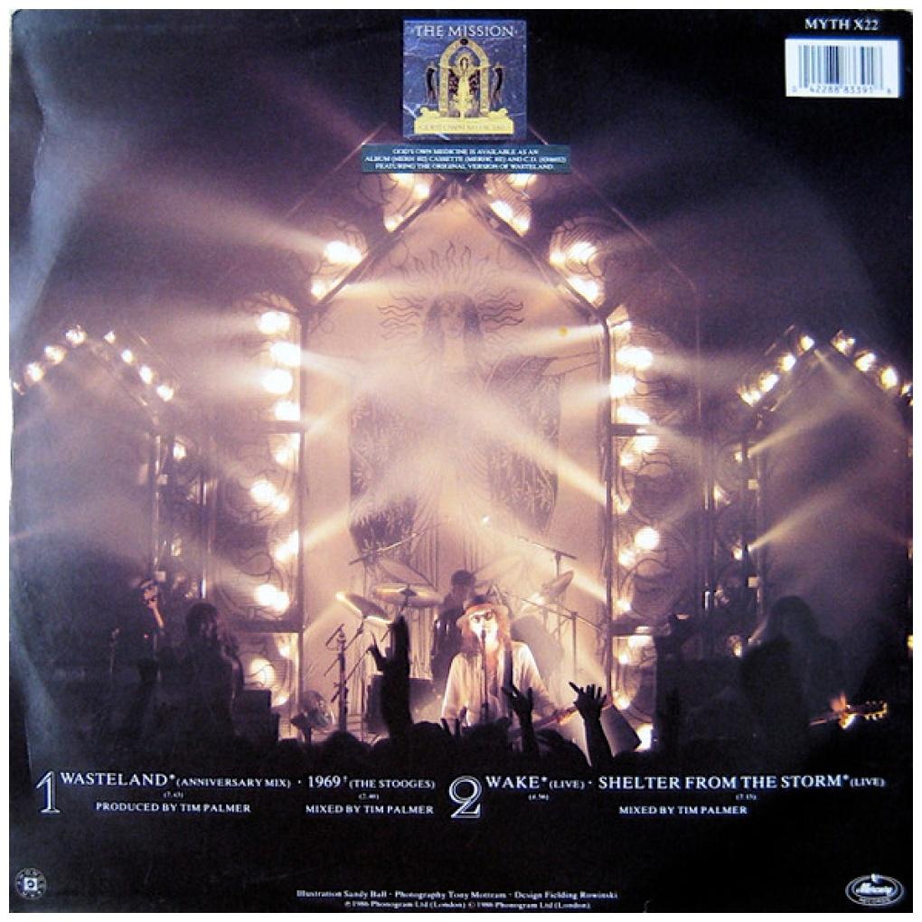 THE MISSION - WASTELAND (ANNIVERSARY MIX) | 12'' MAXI SINGLE USADO