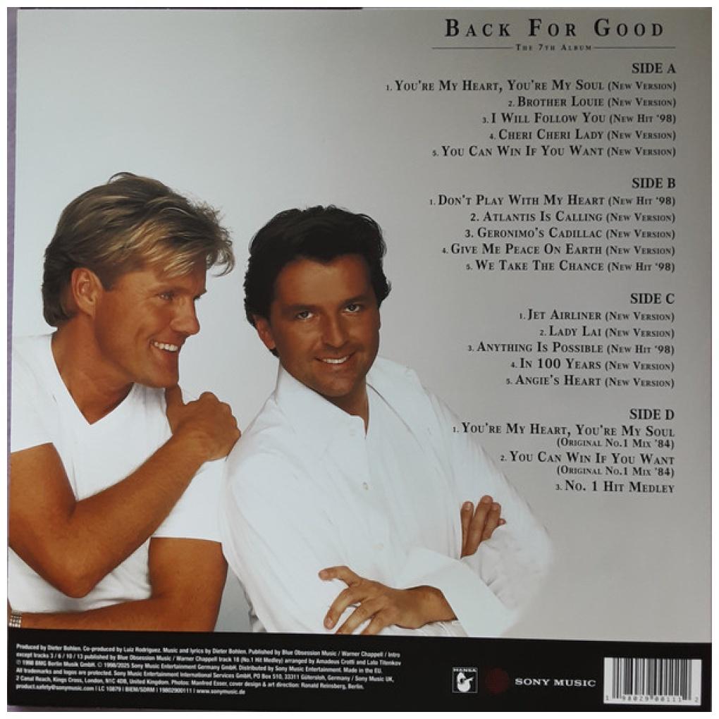 MODERN TALKING - BACK FOR GOOD (180GRS) (BLACK & WHITE MARBLED VINYL) (2LP) | VINILO