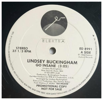 LINDSEY BUCKINGHAM - GO INSANE (PROMO) | 12" MAXI SINGLE USADO