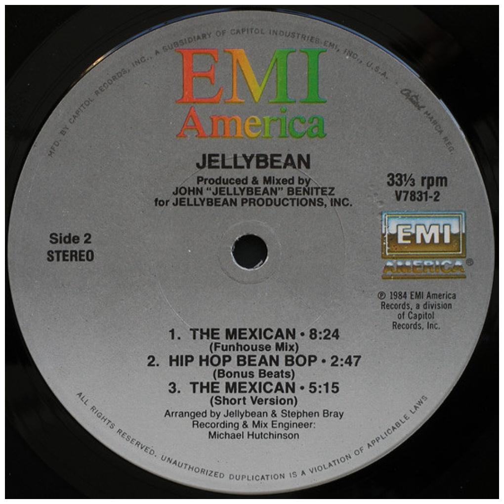 JELLYBEAN - THE MEXICAN | 12" MAXI SINGLE VINILO USADO