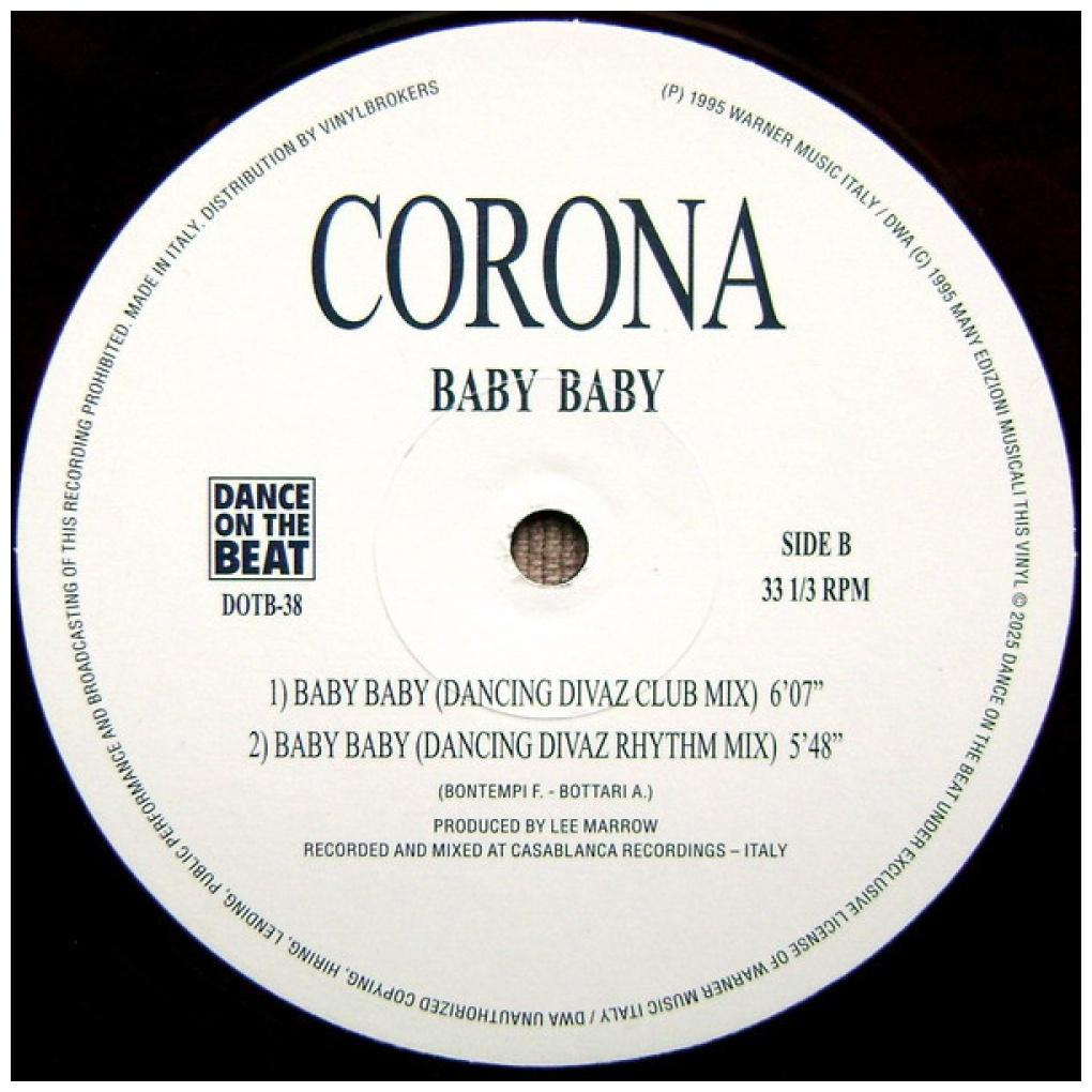 CORONA - BABY BABY (VIOLET MARBLED CLEAR VINYL) | 12'' MAXI SINGLE