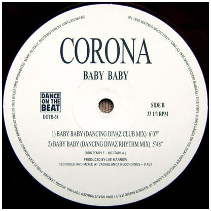 CORONA - BABY BABY (VIOLET MARBLED CLEAR VINYL) | 12'' MAXI SINGLE