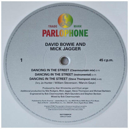 DAVID BOWIE & MICK JAGGER - DANCING IN THE STREET E.P. (2025 REMASTER) (WHITE VINYL) | 12" MAXI SINGLE VINILO