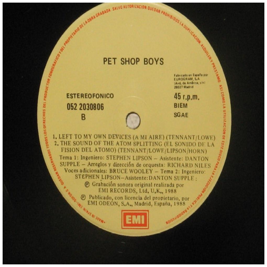 PET SHOP BOYS - LEFT TO MY OWN DEVICES | 12'' MAXI SINGLE USADO