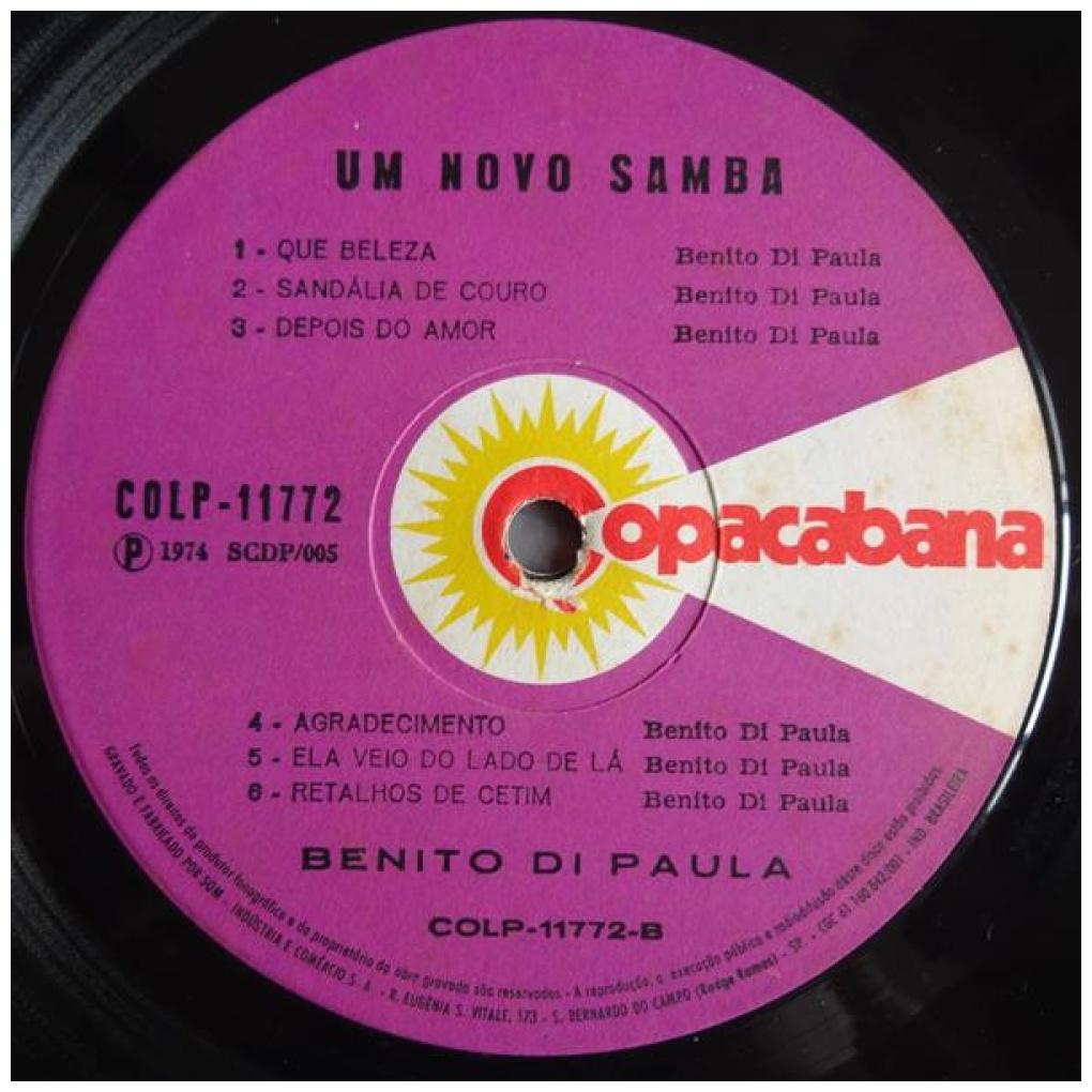 BENITO DI PAULA - UM NOVO SAMBA | VINILO USADO