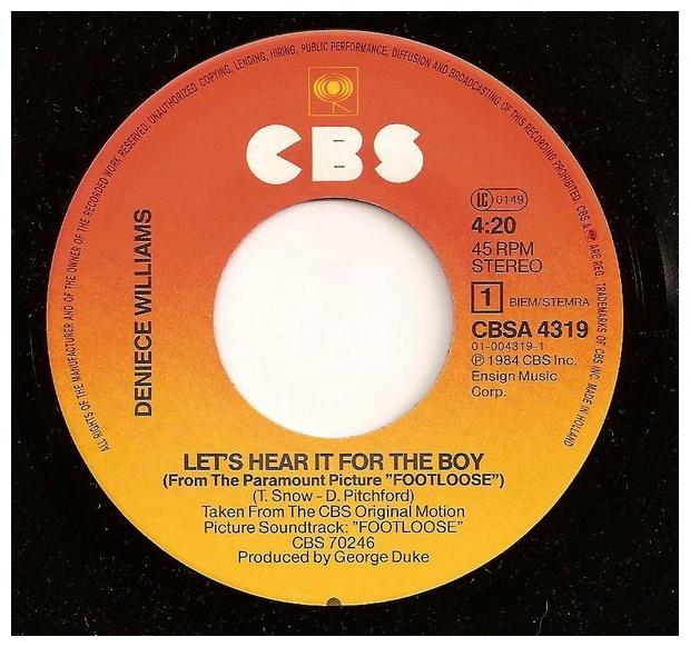 DENIECE WILLIAMS - LET S HEAR IT FOR THE BOY | 7   SINGLE VINILO USADO