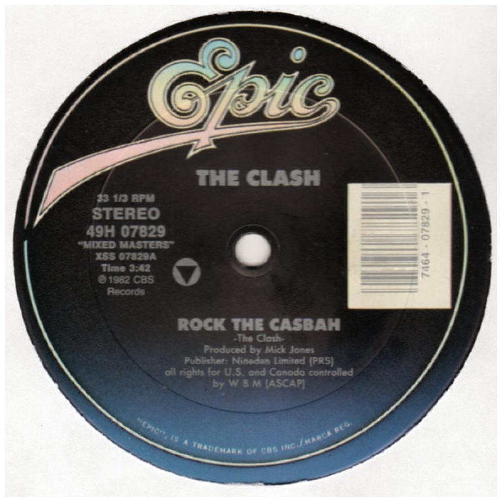THE CLASH - ROCK THE CASBAH/MUSTAPHA DANCE | 12'' MAXI SINGLE USADO