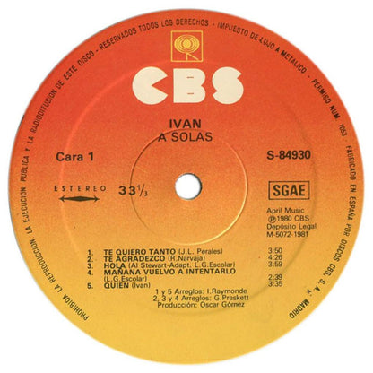 IVAN - A SOLAS | VINILO USADO