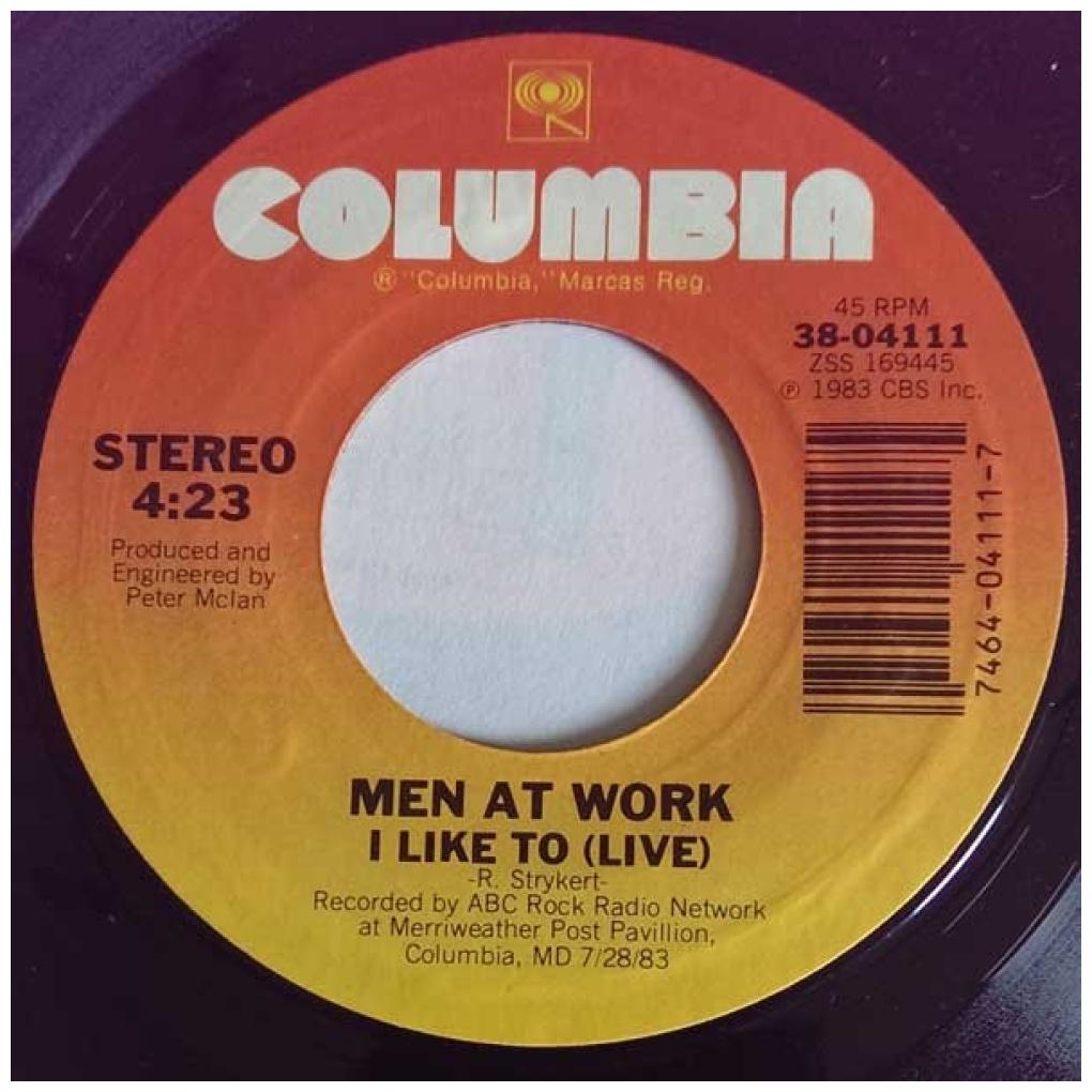 MEN AT WORK - DR. HECKYLL & MR. JIVE | 7" SINGLE USADO