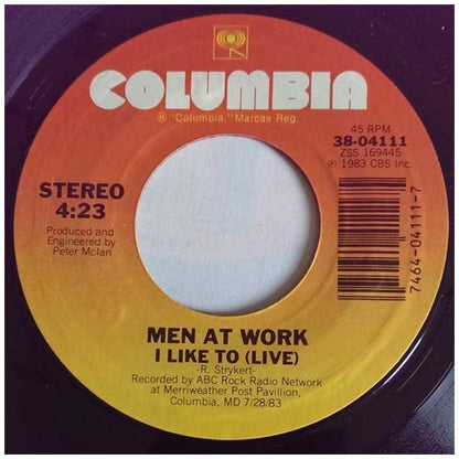 MEN AT WORK - DR. HECKYLL & MR. JIVE | 7" SINGLE USADO