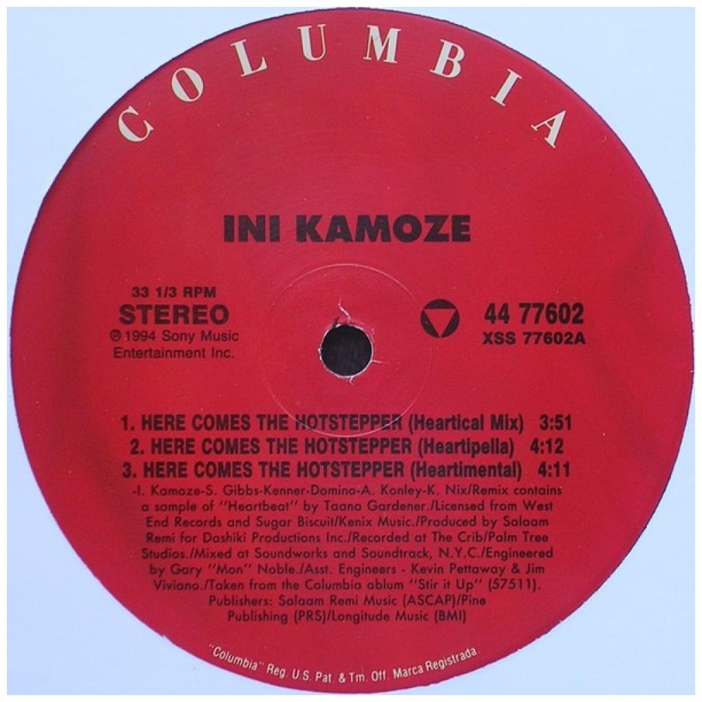INI KAMOZE - HERE COMES THE HOTSTEPPER | 12" MAXI SINGLE VINILO USADO