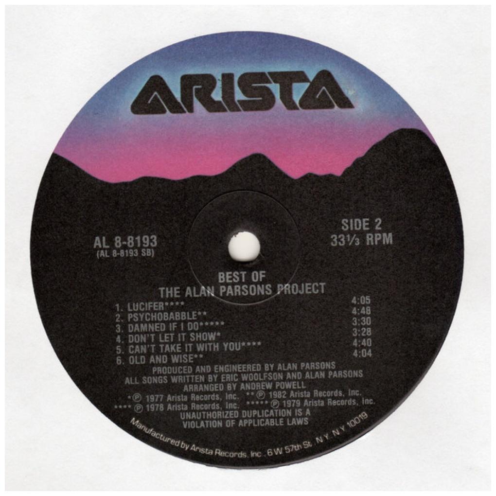 ALAN PARSONS PROJECT - THE BEST OF | VINILO USADO