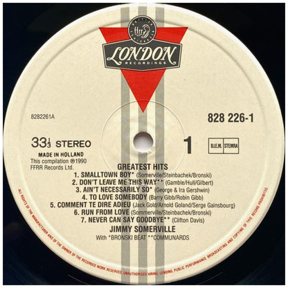JIMMY SOMERVILLE - THE SINGLES COLLECTION 1984-1990 | VINILO USADO