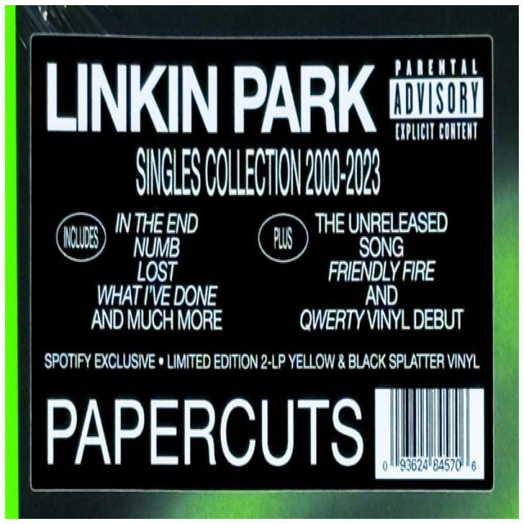 LINKIN PARK  - PAPERCUTS: SINGLES COLLECTION (2LP) | VINILO