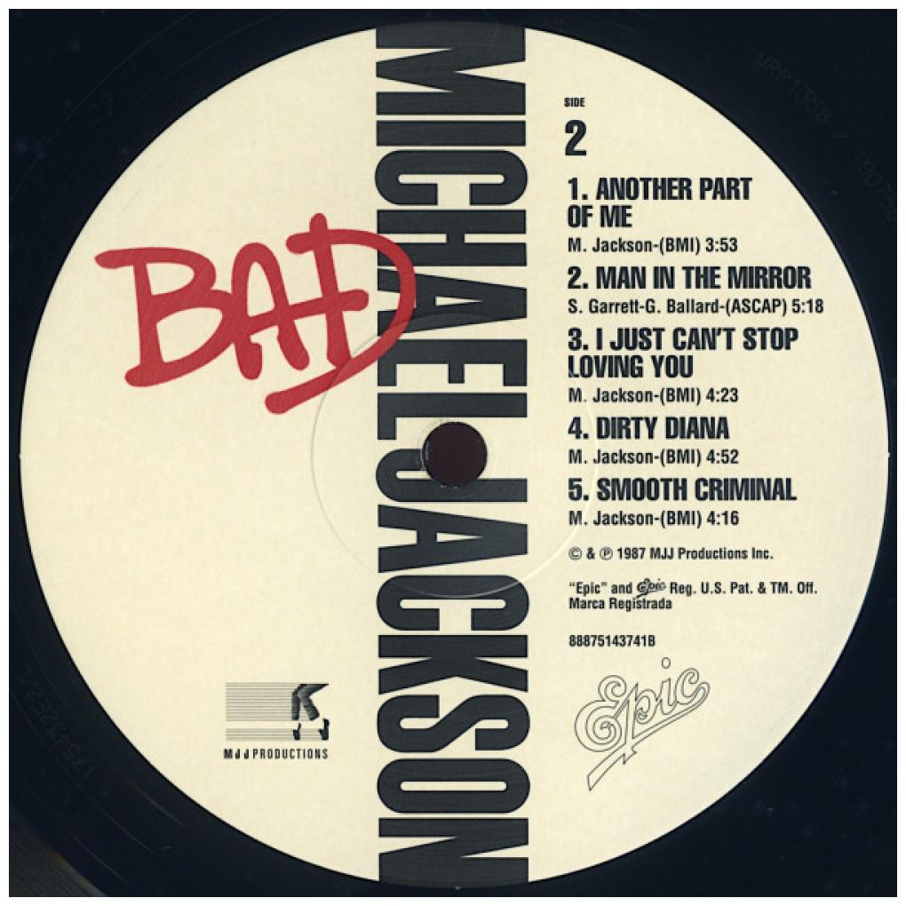 MICHAEL JACKSON - BAD | VINILO