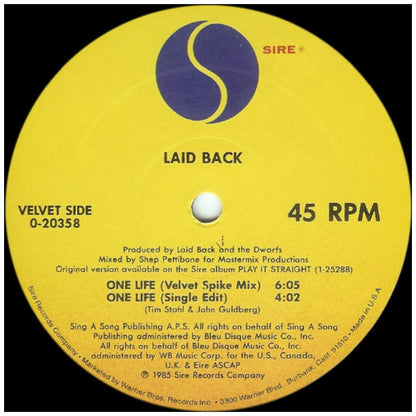 LAID BACK - ONE LIFE | 12'' MAXI SINGLE USADO