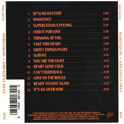 HARLEQUIN - GREATEST HITS  | CD