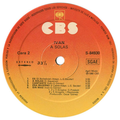 IVAN - A SOLAS | VINILO USADO