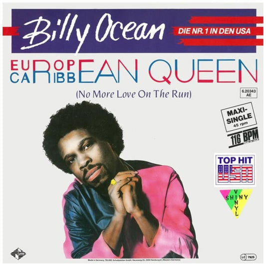 BILLY OCEAN - EUROPEAN QUEEN (NO MORE LOVE ON THE RUN) | 12" MAXI SINGLE VINILO USADO