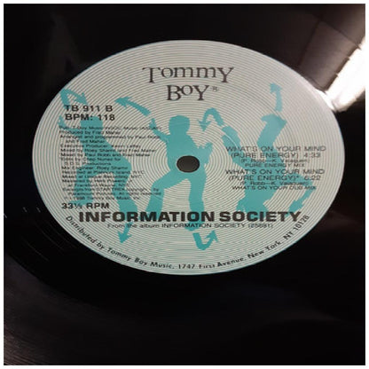 INFORMATION SOCIETY - WHAT'S ON YOUR MIND (PURE ENERGY) | 12'' MAXI SINGLE USADO