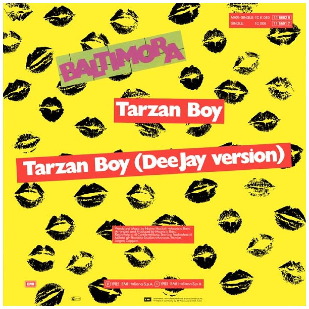 BALTIMORA - TARZAN BOY | 12'' MAXI SINGLE USADO
