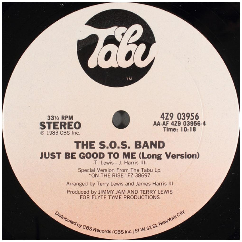 THE S.O.S. BAND - JUST BE GOOD TO ME | 12" MAXI SINGLE VINILO USADO