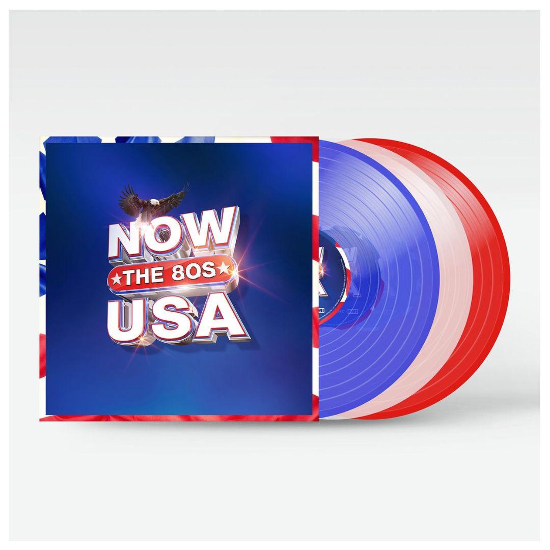 NOW  USA THE  80S (3LP) - VARIOUS (RED/WHITE & BLUE VINYL) |  VINILO