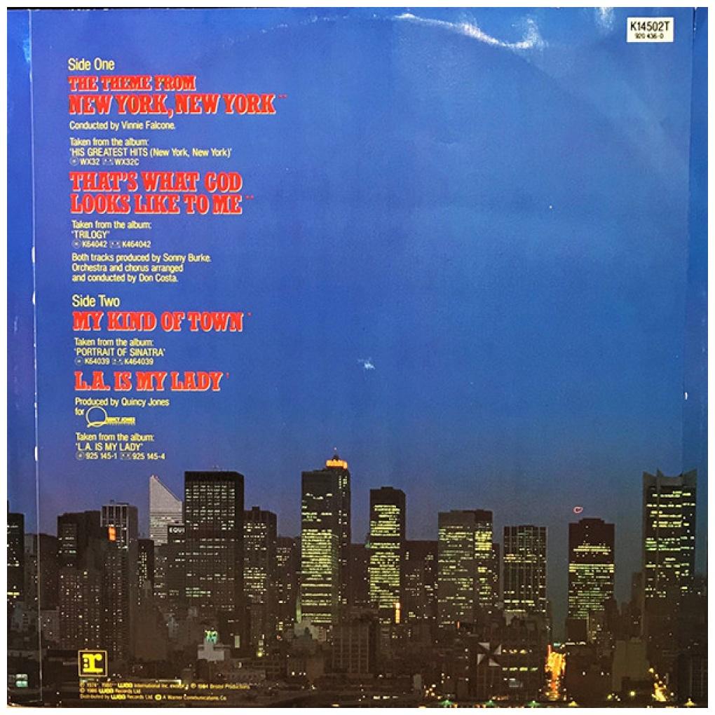 FRANK SINATRA - NEW YORK NEW YORK/L.A. IS MY LADY | 12'' MAXI SINGLE USADO