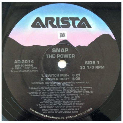 SNAP - THE POWER | 12" MAXI SINGLE USADO