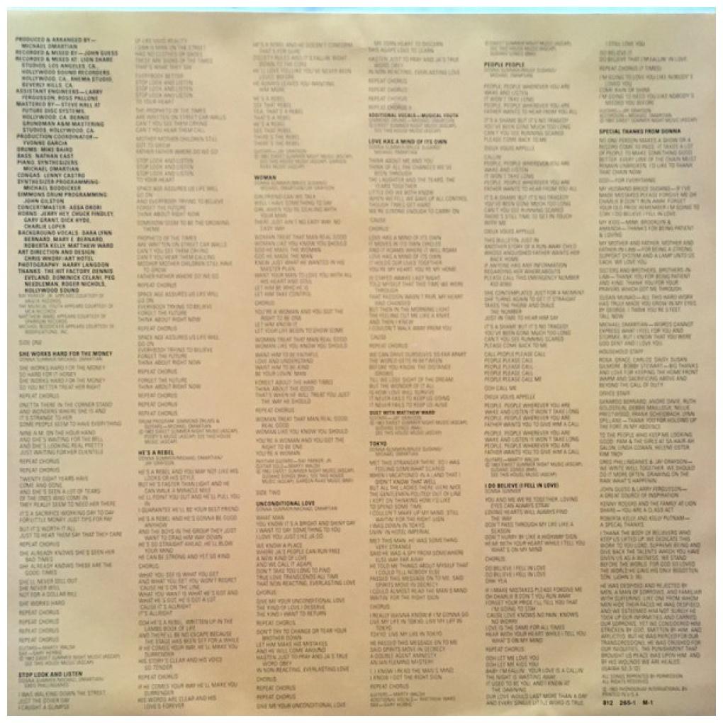 DONNA SUMMER - SHE WORK HARD FOR THE MONEY | 7" SINGLE USADO