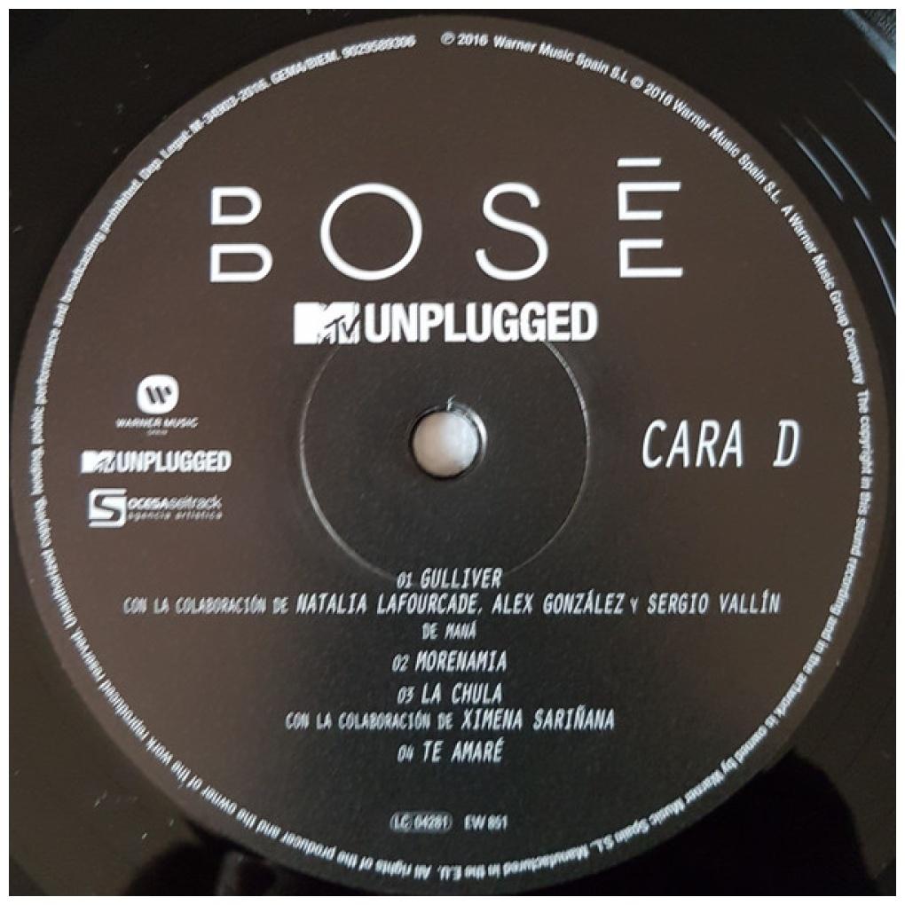 MIGUEL BOSE - MTV UNPLUGGED (2LP) | VINILO