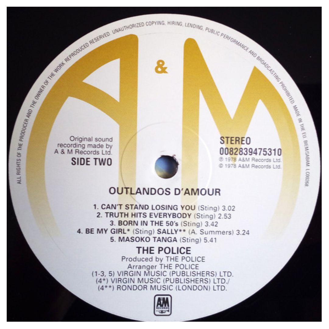 POLICE - OUTLANDOS DAMOUR | VINILO