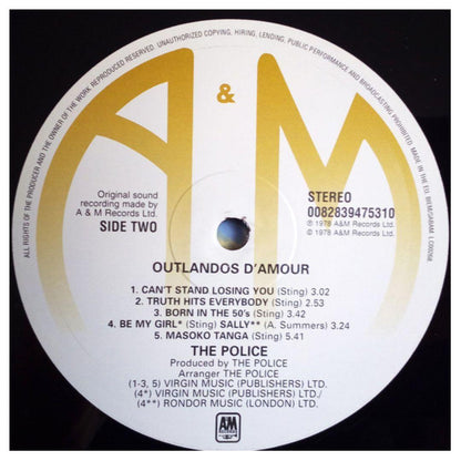 POLICE - OUTLANDOS DAMOUR | VINILO