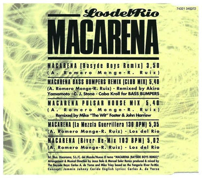 LOS DEL RIO - MACARENA | CD SINGLE USADO