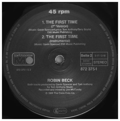 ROBIN BECK - FIRST TIME | 12" MAXI SINGLE USADO