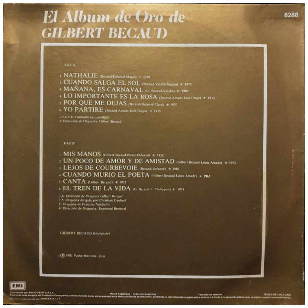 GILBERT BECAUD - EL ALBUM DE ORO (CASTELLANO/FRANCES) | VINILO USADO