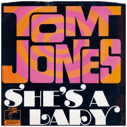 TOM JONES - SHE'S A LADY | 7" SINGLE USADO
