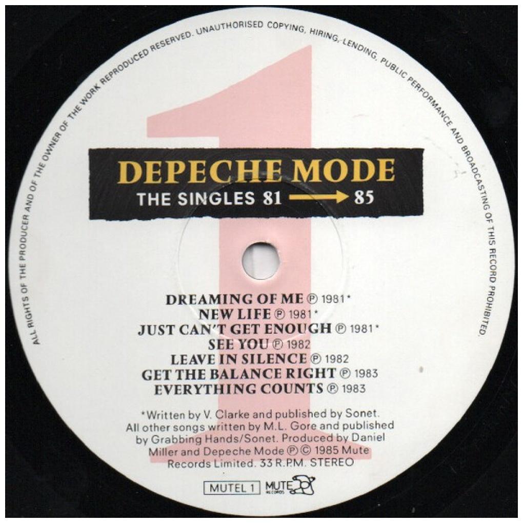 DEPECHE MODE - THE SINGLES | VINILO
