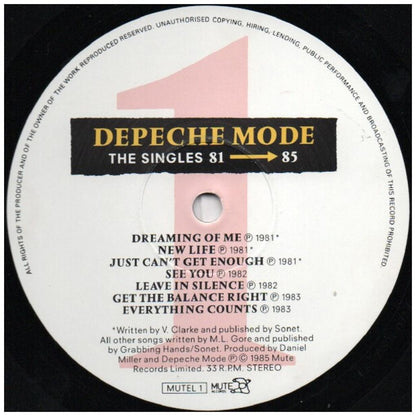 DEPECHE MODE - THE SINGLES | VINILO