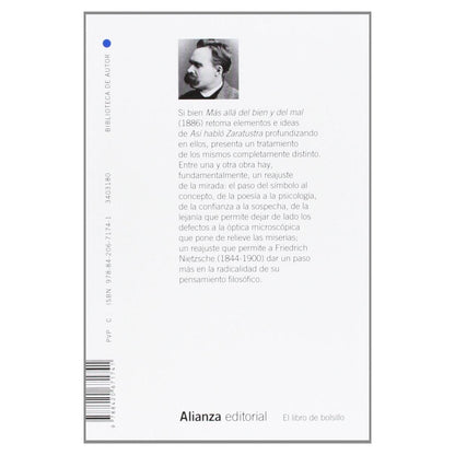 MÁS ALLÁ DEL BIEN Y EL MAL (TAPA BLANDA) - FRIEDRICH NIETZSCHE | LIBRO